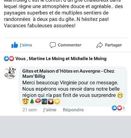 Casa de Férias Grouffaud - Chez Mam Billig Picherande